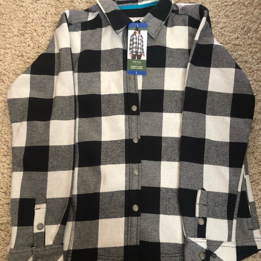 Fleece Lined Shirt Jacket